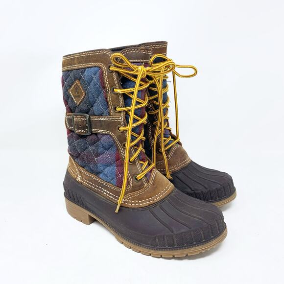 Kamik Sienna Boots Checkered Winter Thinsulate Lining ASO Meghan Markle Size 6 - Picture 1 of 10